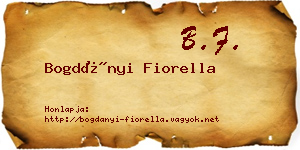Bogdányi Fiorella névjegykártya